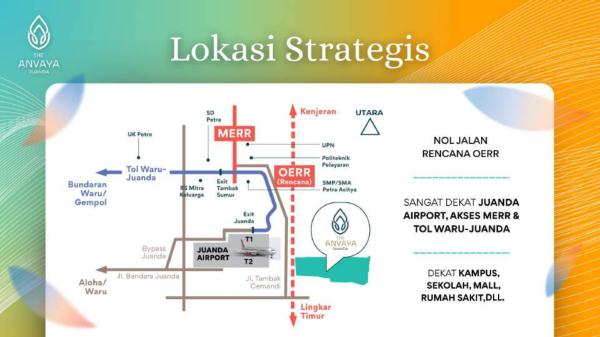 Lokasi strategis The Anvaya Juanda